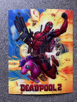 DEADPOOL 2 - Lentikulrn 3D samolepka A